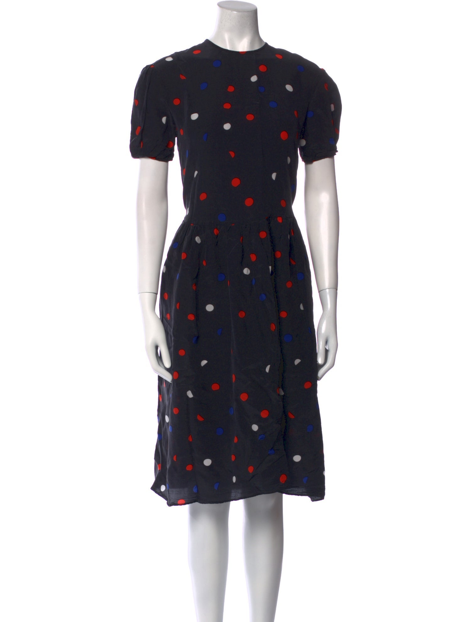 Être Cécile Silk Knee-Length Dress