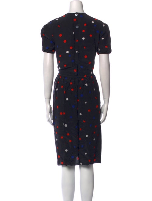 Être Cécile Silk Knee-Length Dress