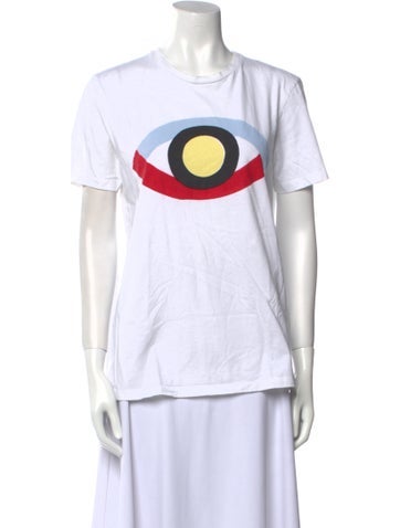 Être Cécile Tops Graphic Print Crew Neck T-Shirt L