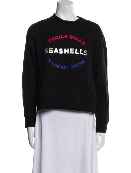 Être Cécile Graphic Print Crew Neck Sweatshirt