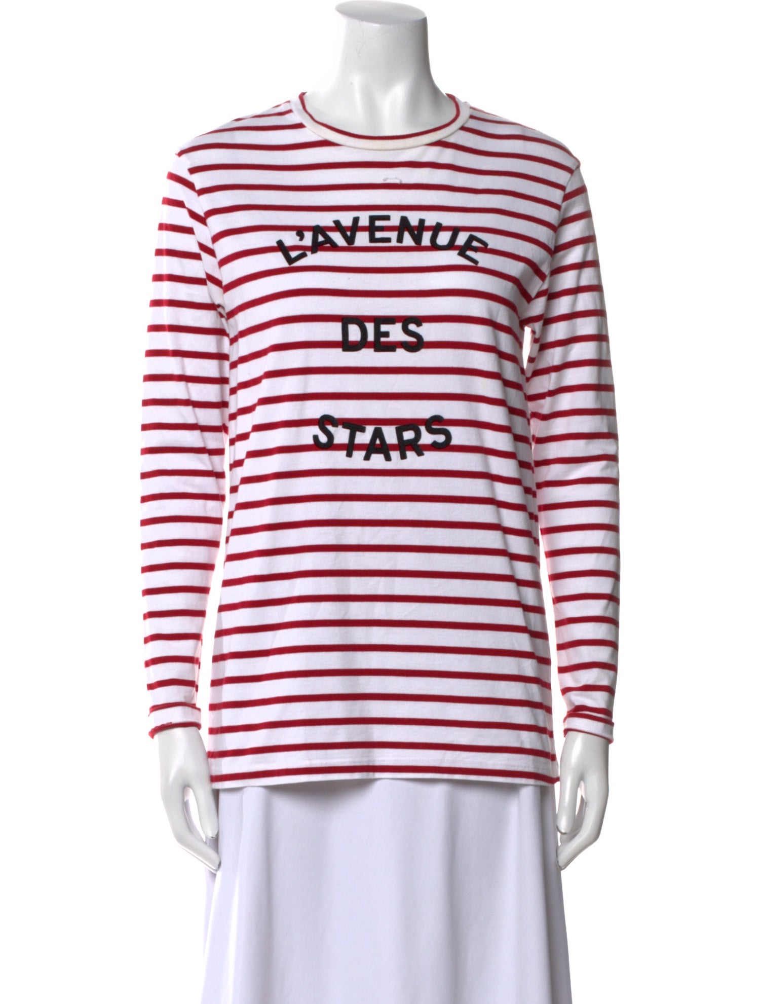 Être Cécile Striped Crew Neck T-Shirt