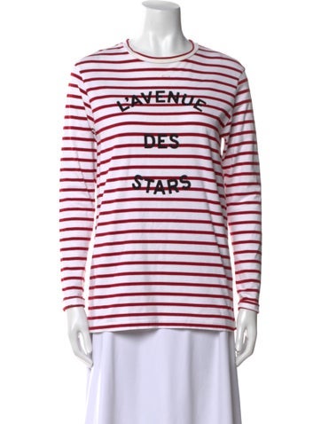 Être Cécile Tops Striped Crew Neck T-Shirt M