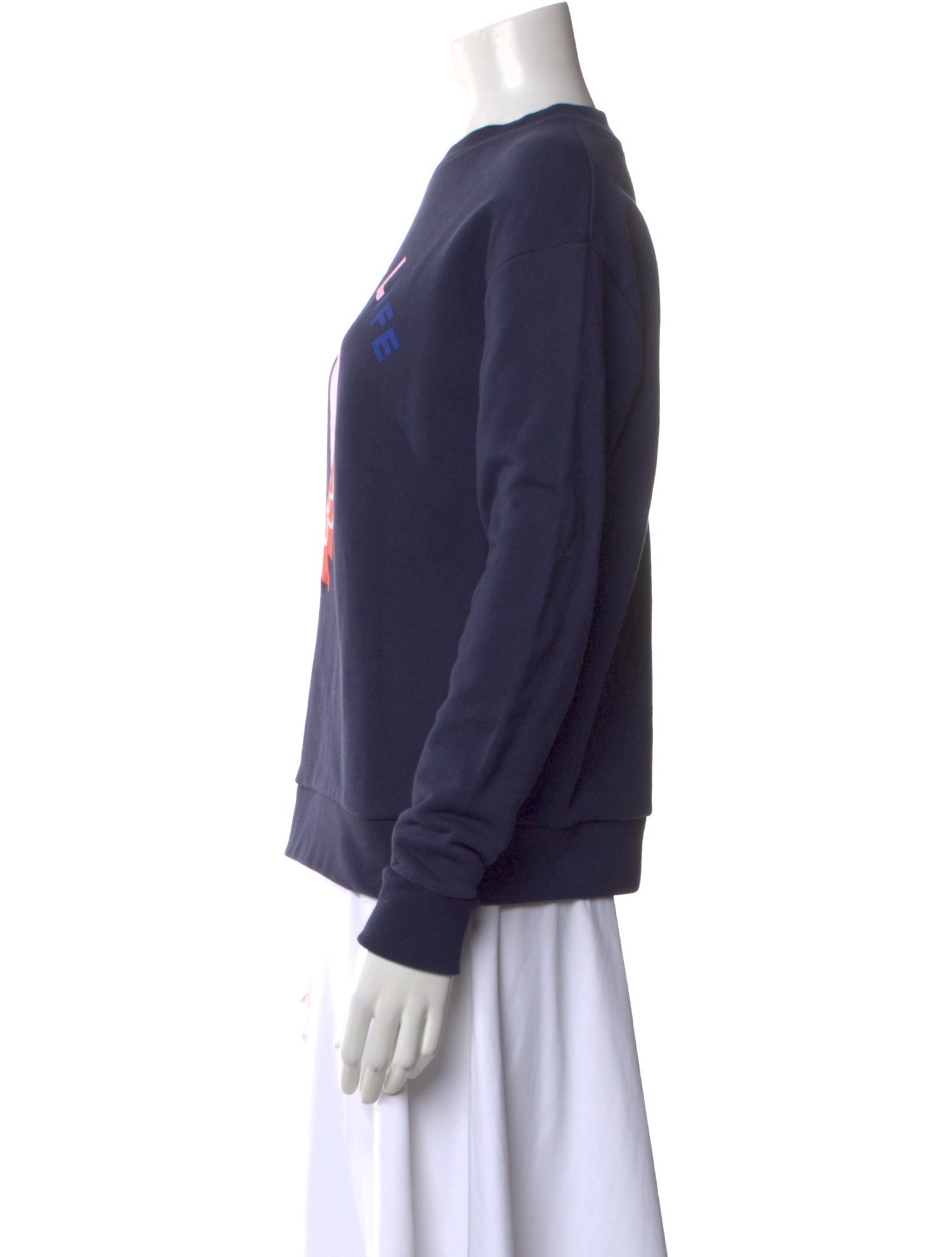 Être Cécile Graphic Print Crew Neck Sweatshirt