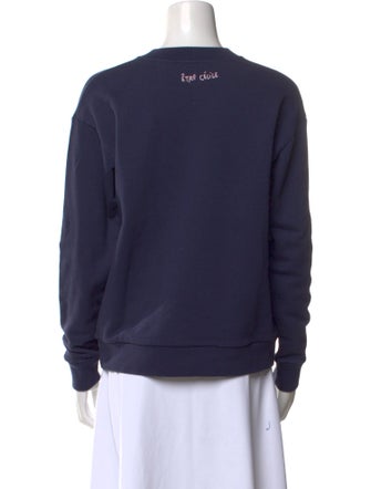 Être Cécile Graphic Print Crew Neck Sweatshirt