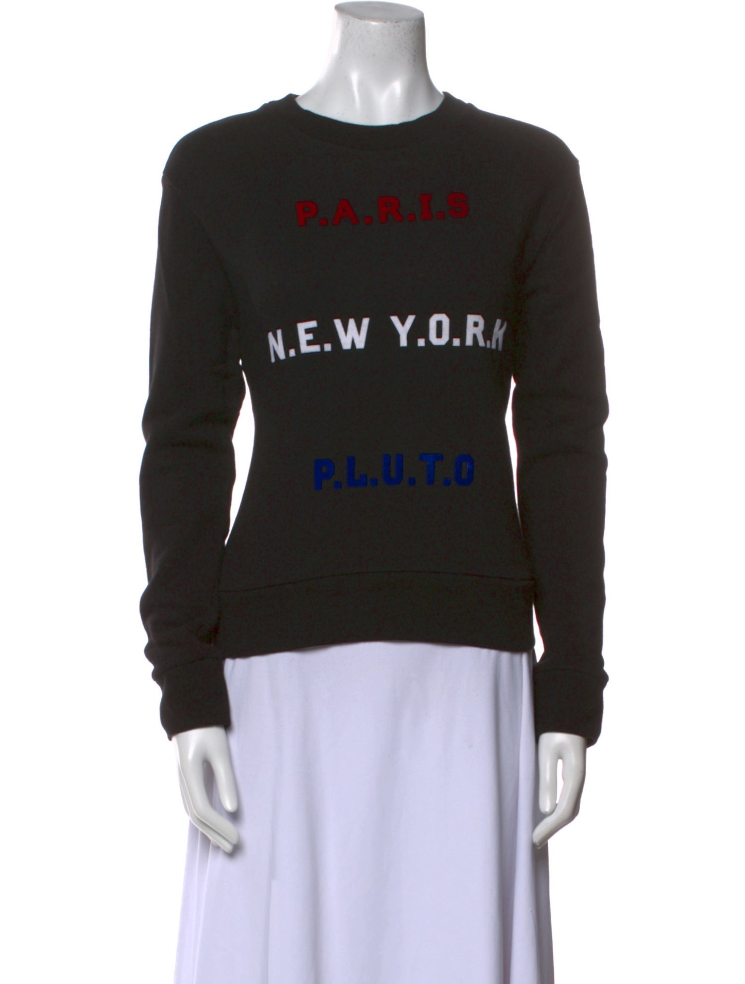 Être Cécile Graphic Print Crew Neck Sweatshirt