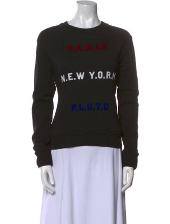 Être Cécile Graphic Print Crew Neck Sweatshirt