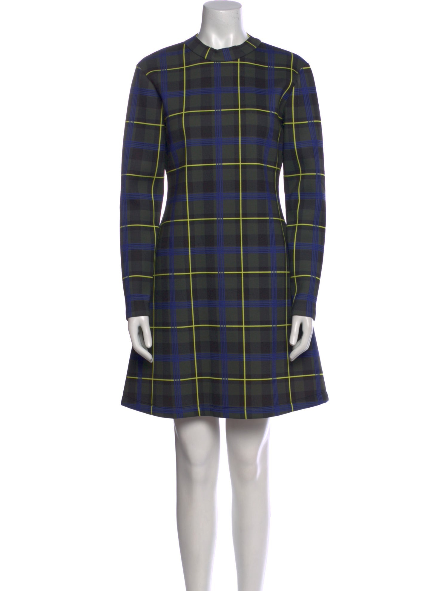 Être Cécile Plaid Print Mini Dress