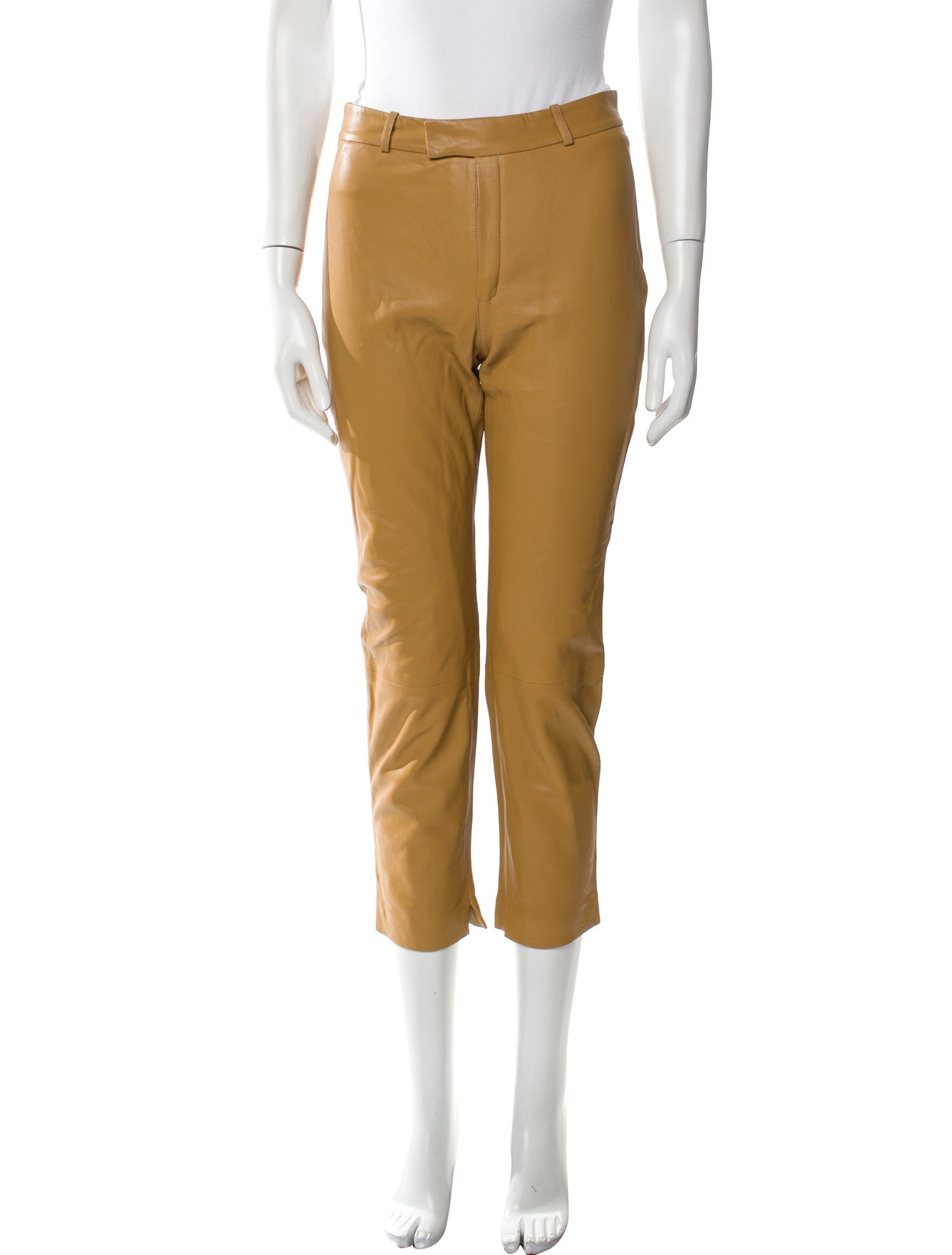 Zeynep Arçay Lambskin Straight Leg Pants