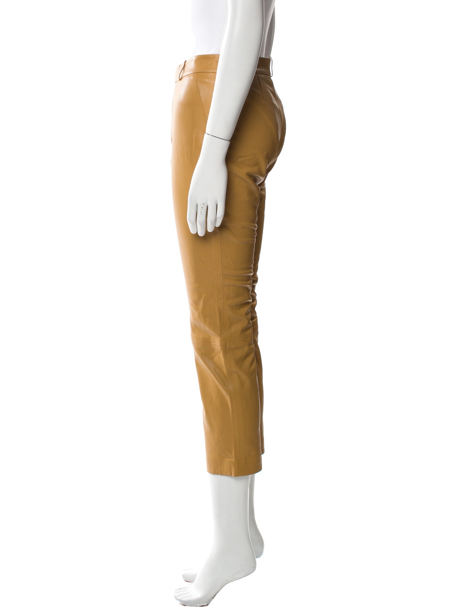 Zeynep Arçay Lambskin Straight Leg Pants