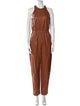 Zeynep Arçay Lambskin Crew Neck Jumpsuit