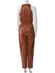 Zeynep Arçay Lambskin Crew Neck Jumpsuit