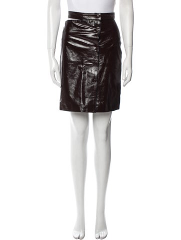 Zeynep Arçay Skirts Lambskin Knee-Length Skirt Us2, Fr34 | XS