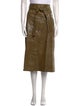 Zeynep Arçay Lambskin Midi Length Skirt