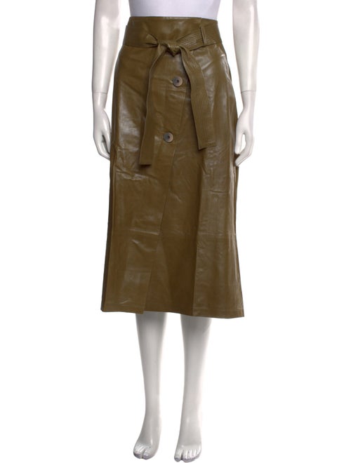 Zeynep Arçay Lambskin Midi Length Skirt