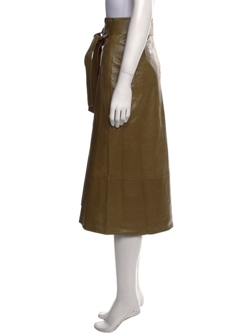 Zeynep Arçay Lambskin Midi Length Skirt