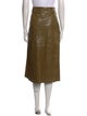 Zeynep Arçay Lambskin Midi Length Skirt