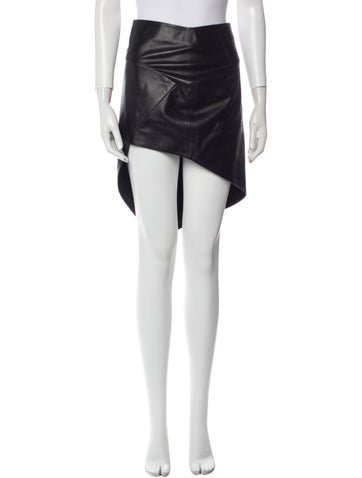 Zeynep Arçay Skirts Lamb Leather Knee-Length Skirt Us4, Fr36 | S