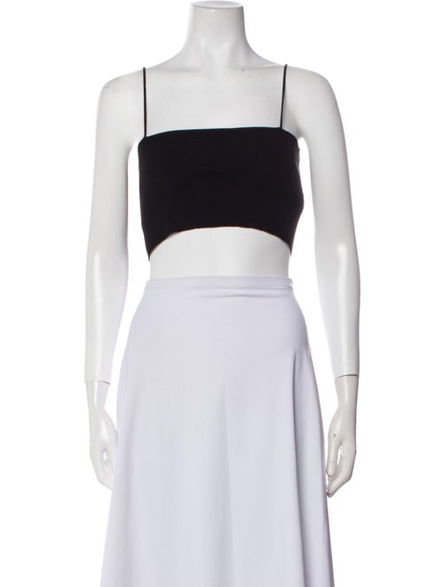 Zeynep Arçay Square Neckline Sleeveless Crop Top