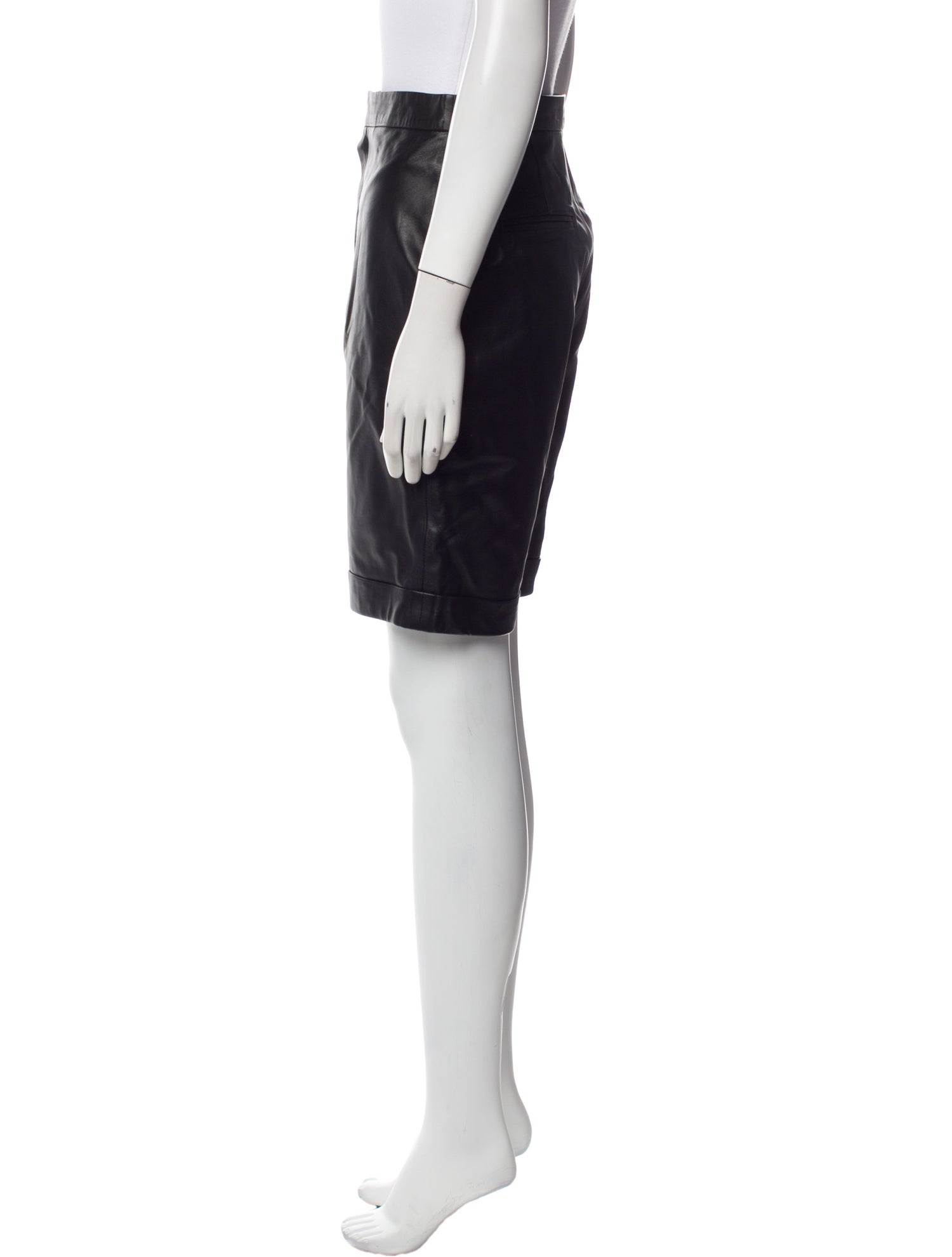 Zeynep Arçay Lambskin Mini Shorts