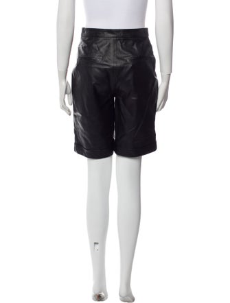 Zeynep Arçay Lambskin Mini Shorts