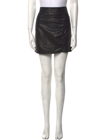 Zeynep Arçay Skirts Lambskin Mini Skirt S
