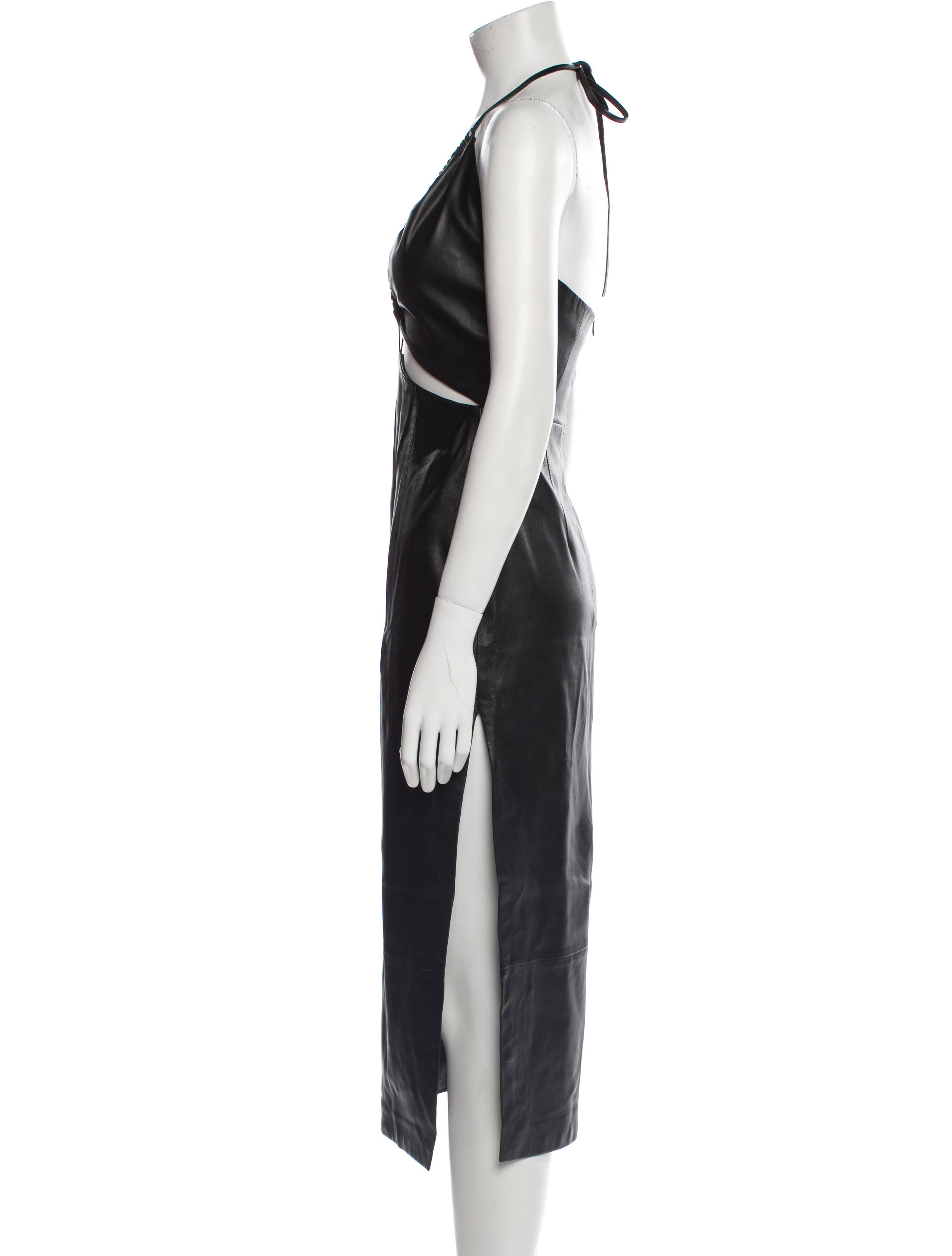 Zeynep Arçay Lambskin Midi Length Dress