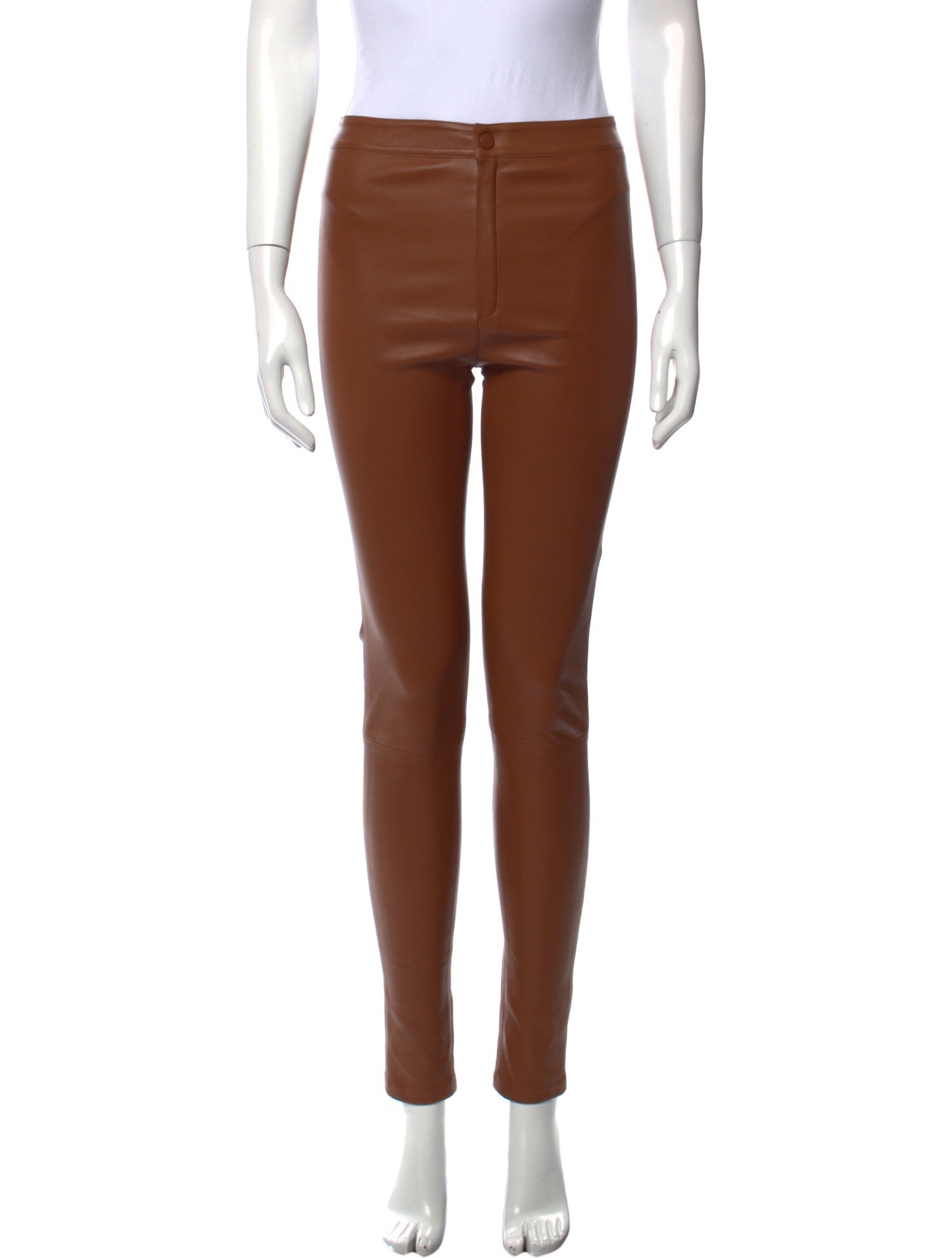 Zeynep Arçay Leather Skinny Leg Pants