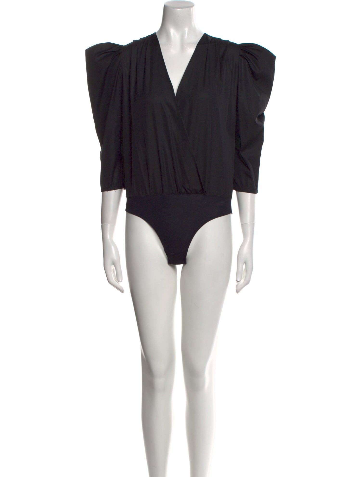 Zeynep Arçay V-Neck Three-Quarter Sleeve Bodysuit