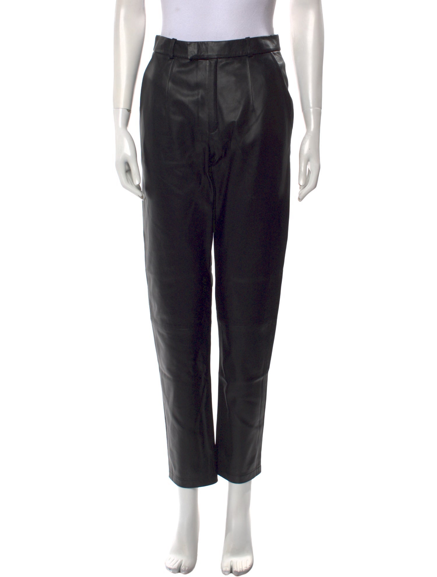 Zeynep Arçay Lamb Leather Skinny Leg Pants