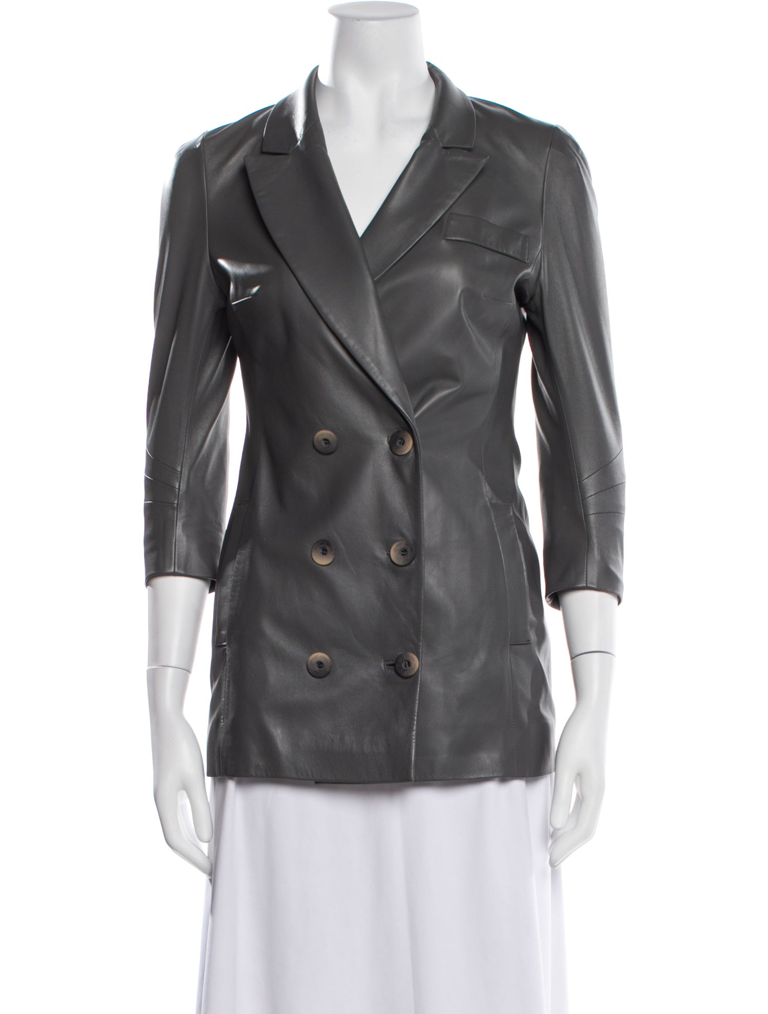 Zeynep Arçay Leather Blazer