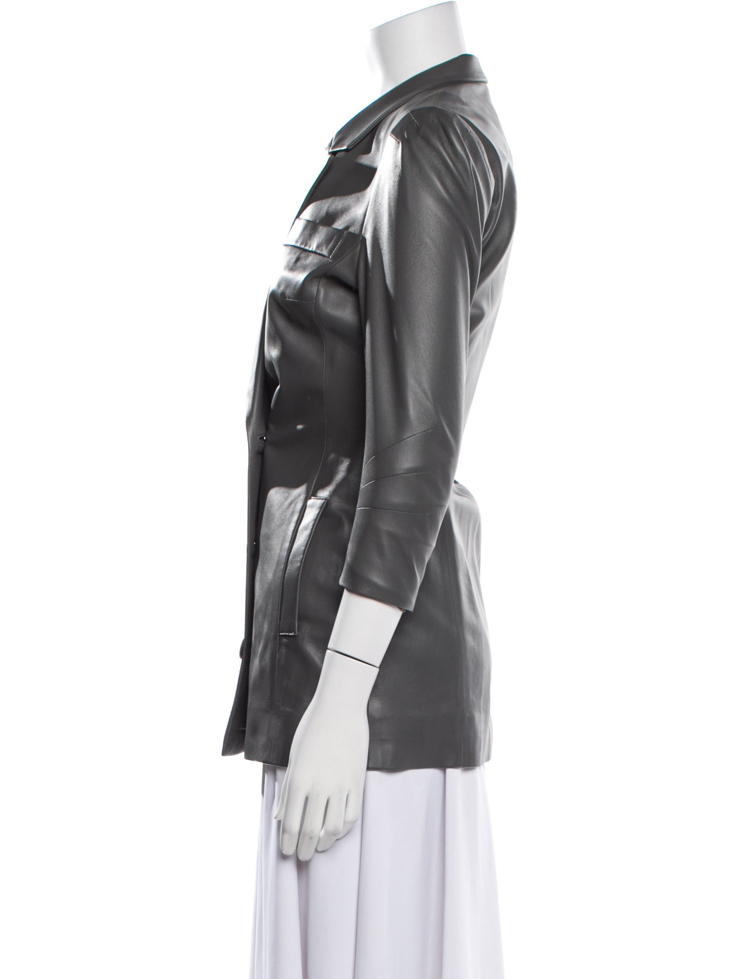 Zeynep Arçay Leather Blazer