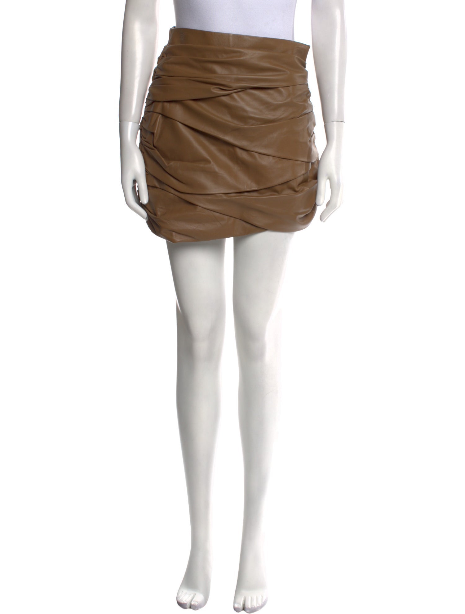 Zeynep Arçay Leather Mini Skirt