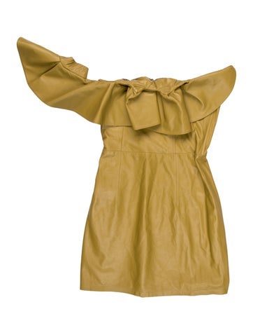 Zeynep Arçay Dresses Lambskin Mini Dress XS