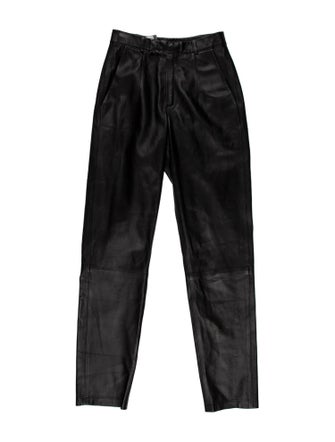 Zeynep Arçay Leather Skinny Leg Pants
