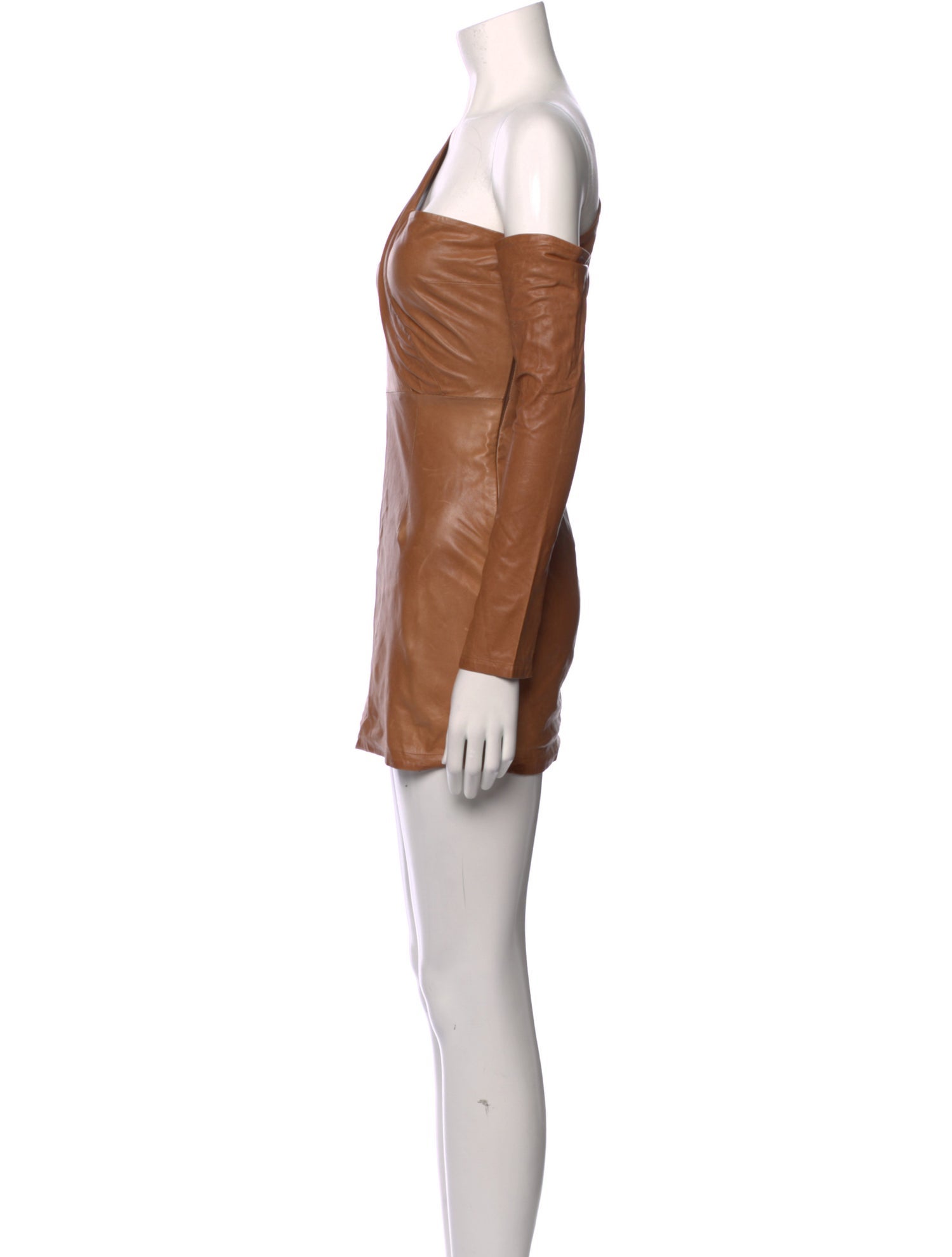 Zeynep Arçay Leather Mini Dress