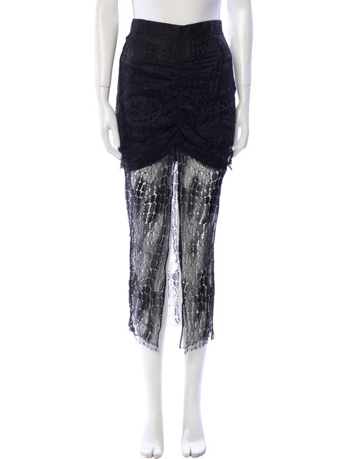 Zeynep Arçay Lace Pattern Midi Length Skirt