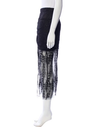 Zeynep Arçay Lace Pattern Midi Length Skirt