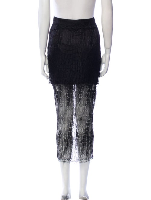 Zeynep Arçay Lace Pattern Midi Length Skirt