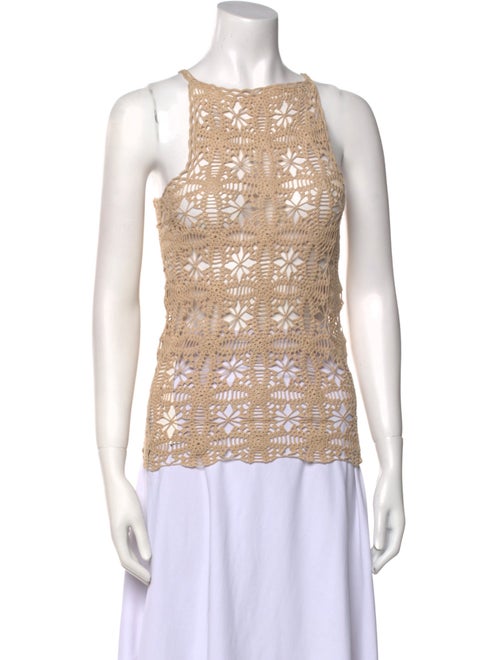 Zeynep Arçay Lace Pattern Square Neckline Top