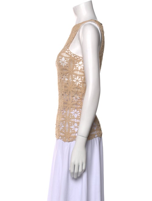 Zeynep Arçay Lace Pattern Square Neckline Top