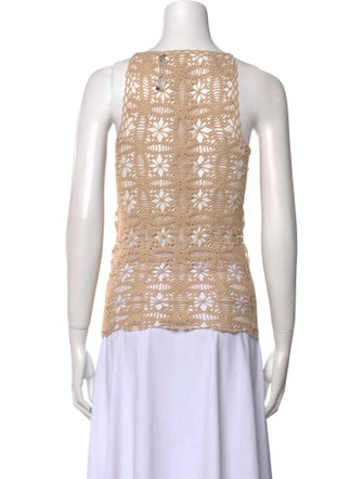 Zeynep Arçay Lace Pattern Square Neckline Top