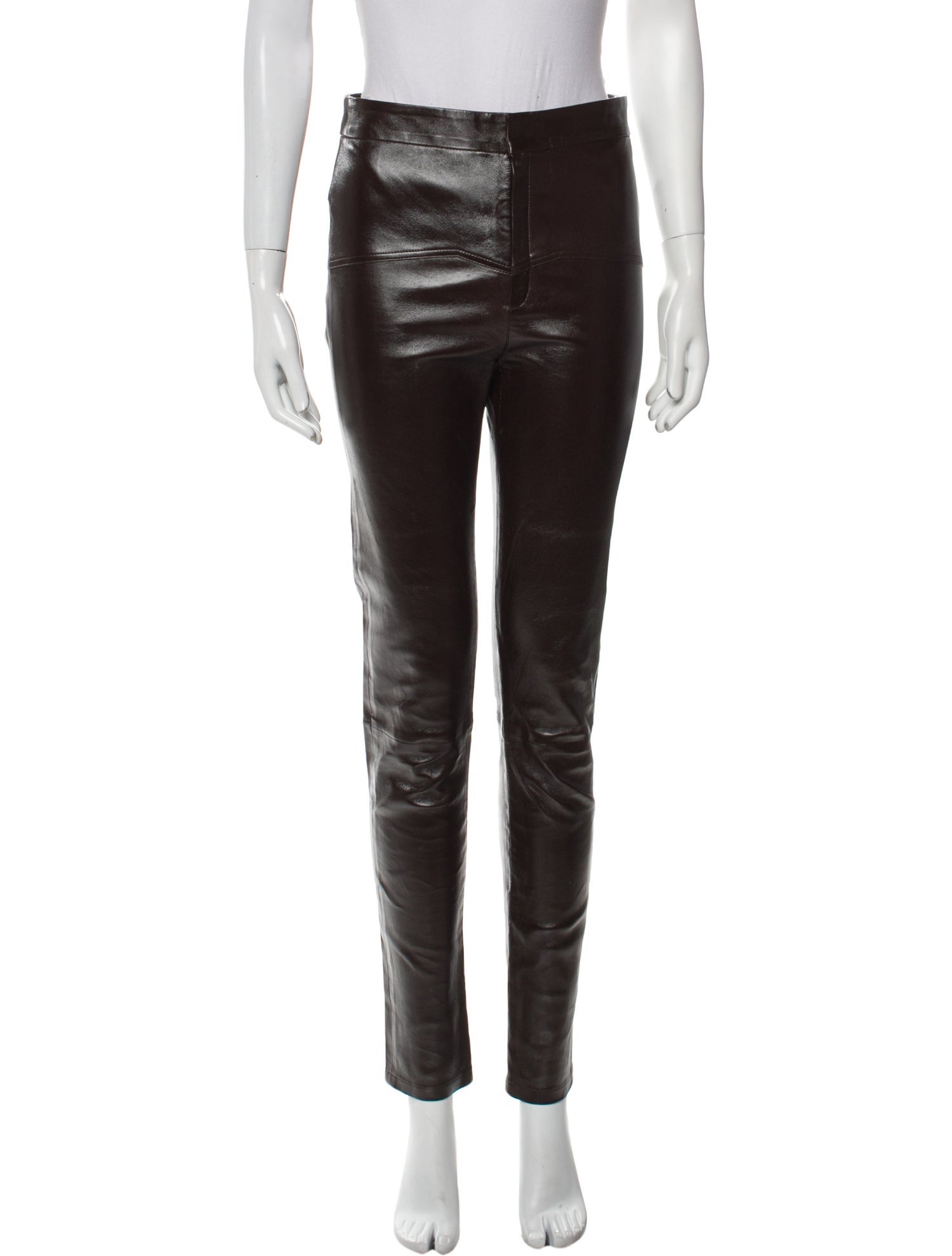 Zeynep Arçay Lambskin Skinny Leg Pants