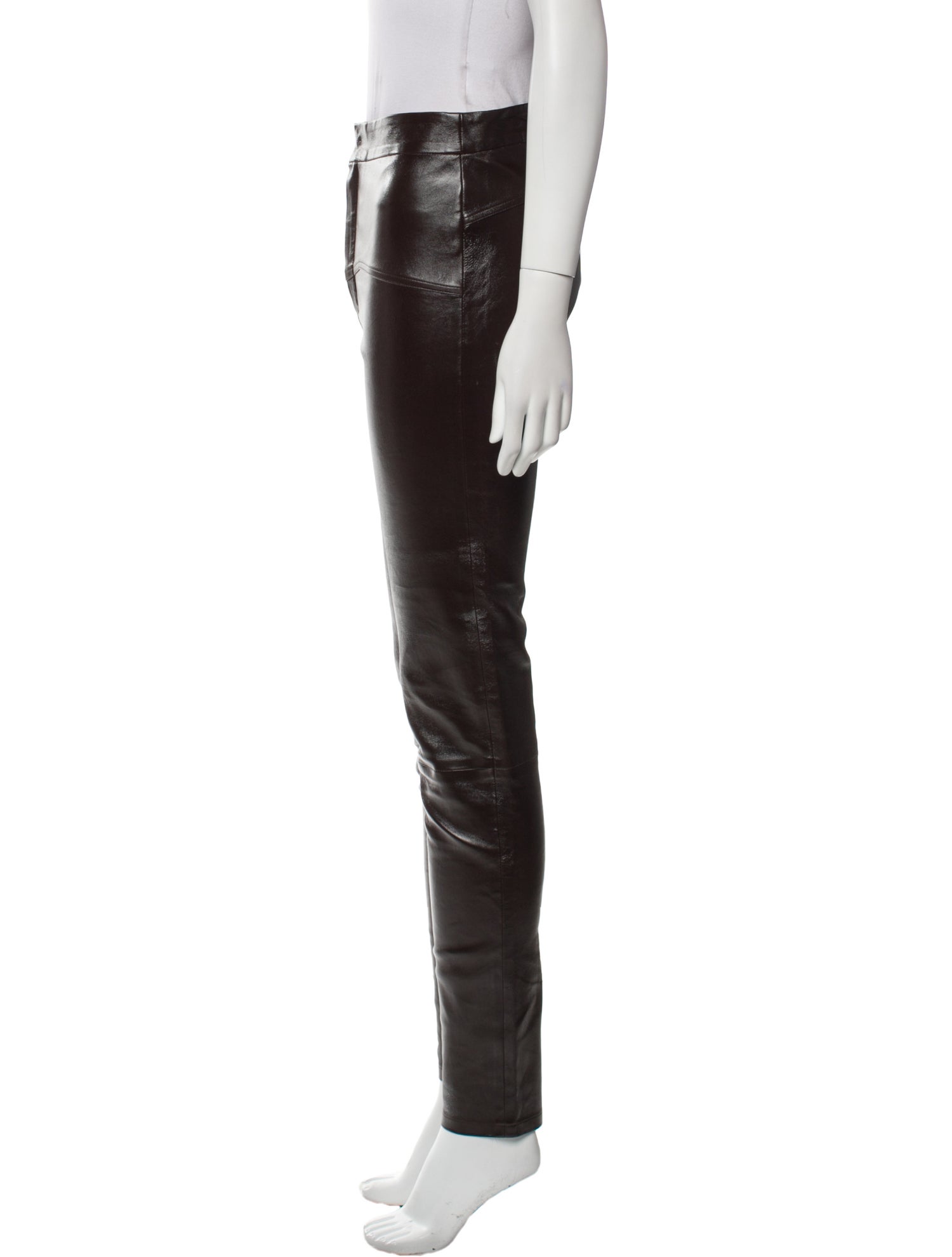 Zeynep Arçay Lambskin Skinny Leg Pants