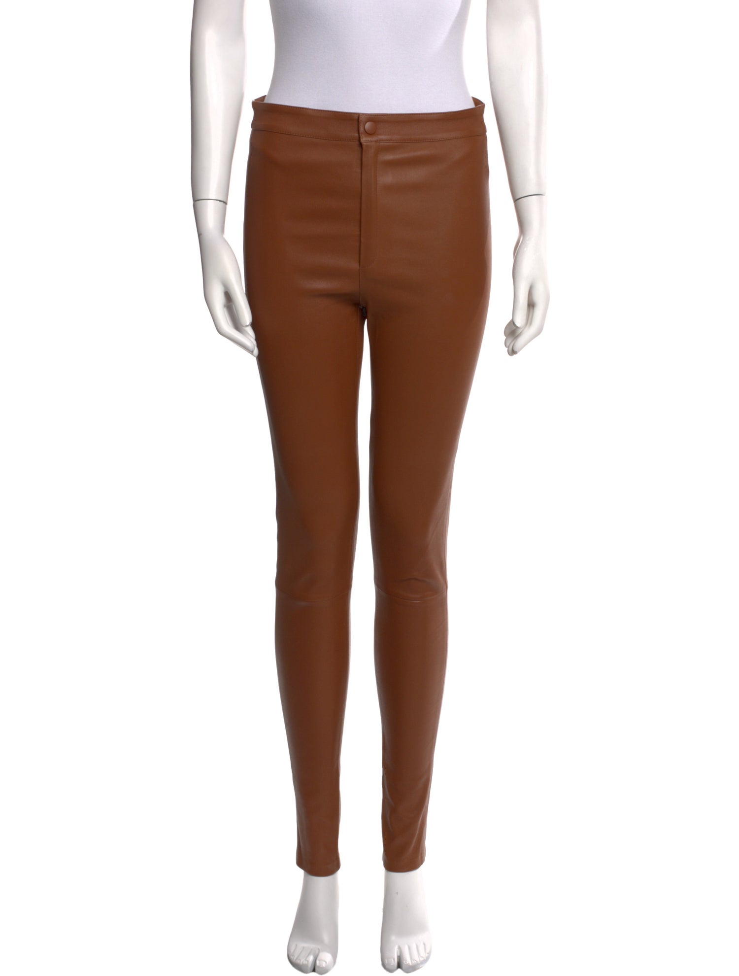 Zeynep Arçay Leather Skinny Leg Pants