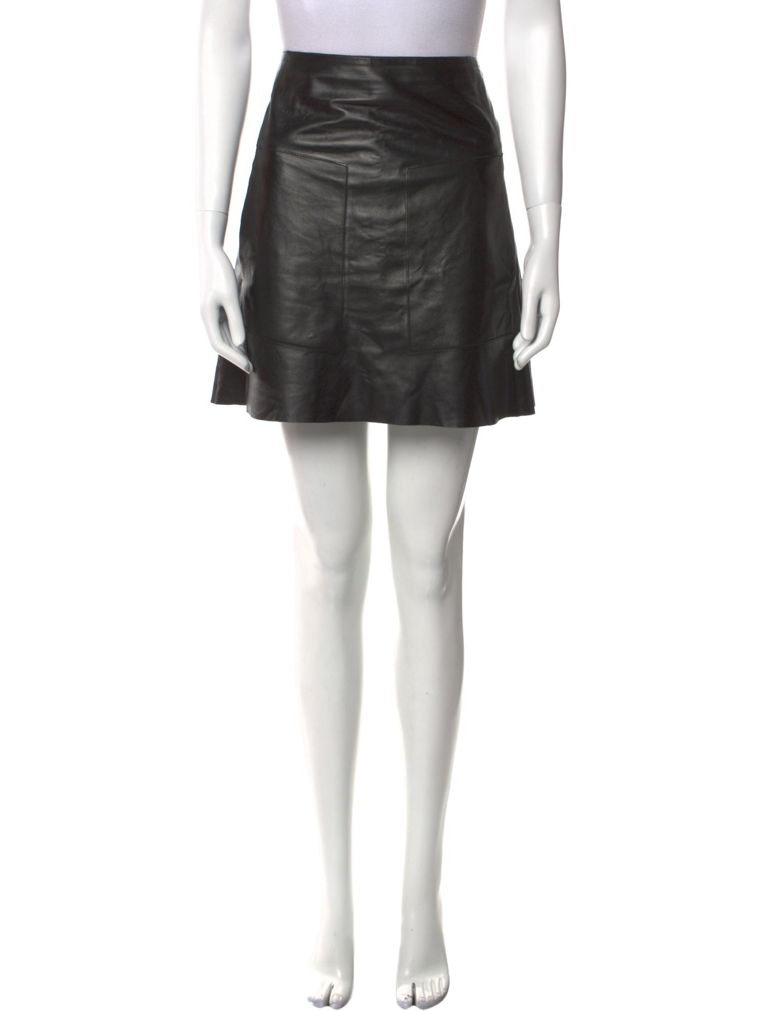 Zeynep Arçay Leather Mini Skirt