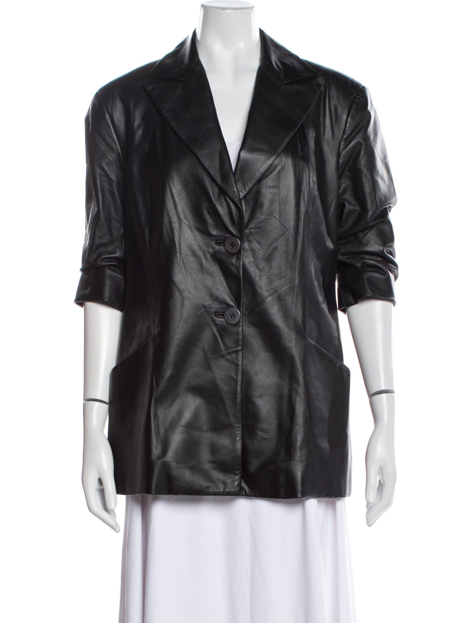 Zeynep Arçay Leather Blazer w/ Tags