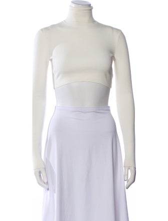 Zeynep Arçay Turtleneck Sleeveless Crop Top