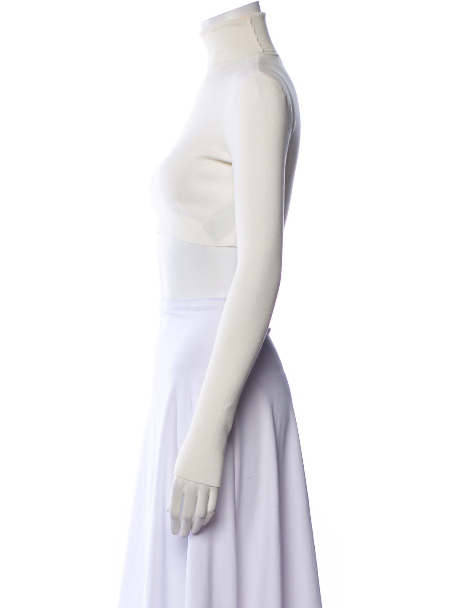 Zeynep Arçay Turtleneck Sleeveless Crop Top