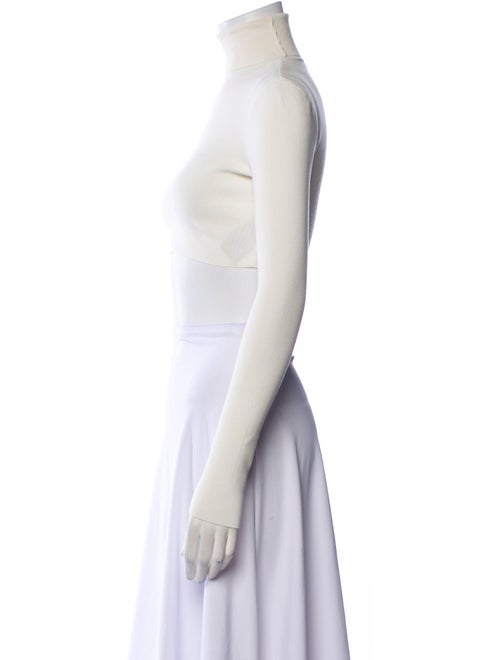 Zeynep Arçay Turtleneck Sleeveless Crop Top