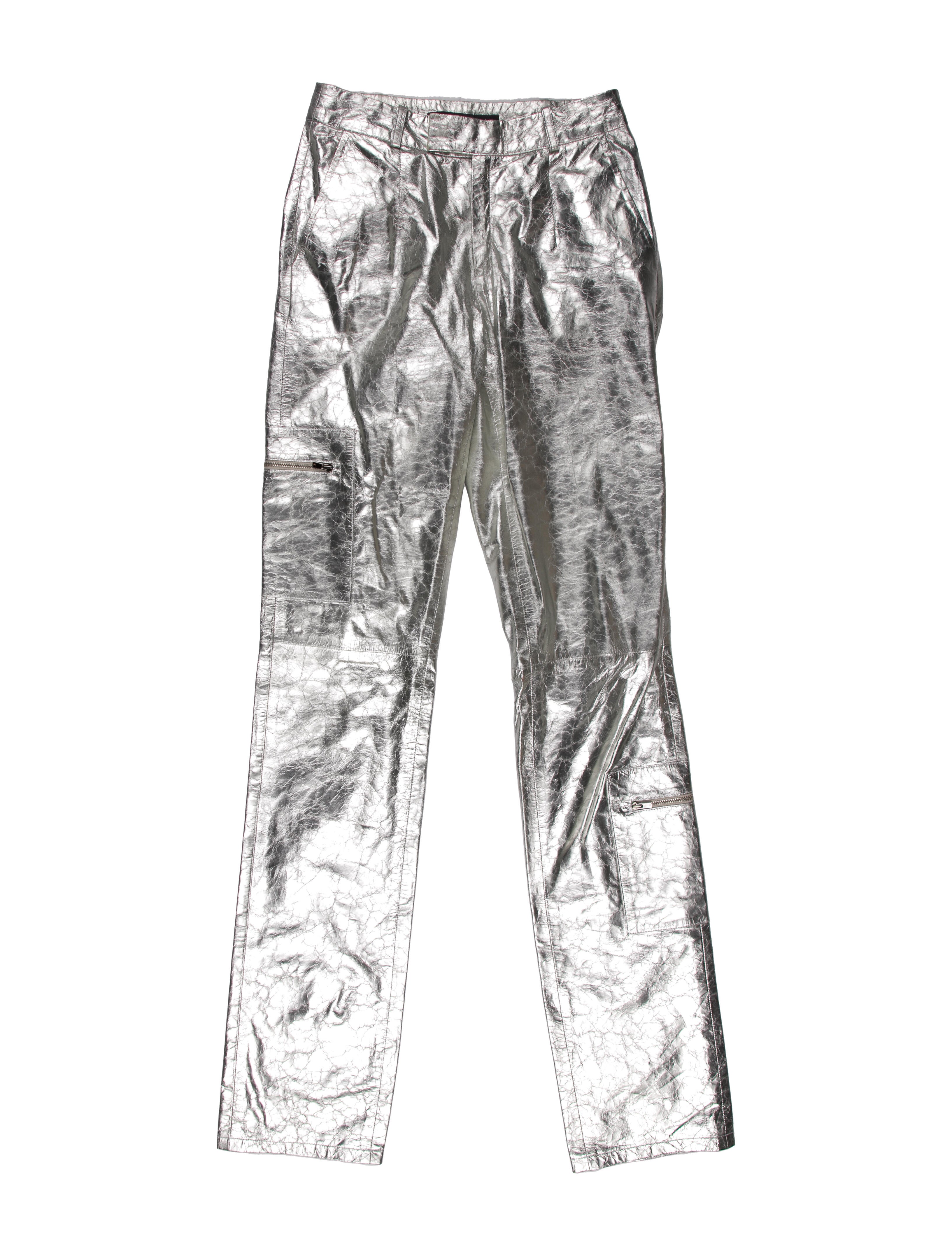 Zeynep Arçay Lambskin Straight Leg Pants